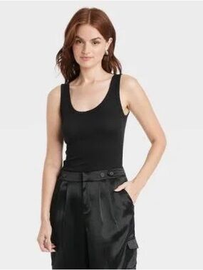 2 A New Day Bodysuits one Black one White Full Coverage Large